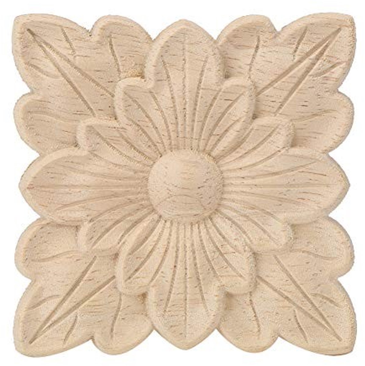 MTTproducts- Hout Gesneden Applique - Decoratie Meubel - Decoratie Muur - Decoratie Tuin - Decoratieve Schaal - Bloem Patroon