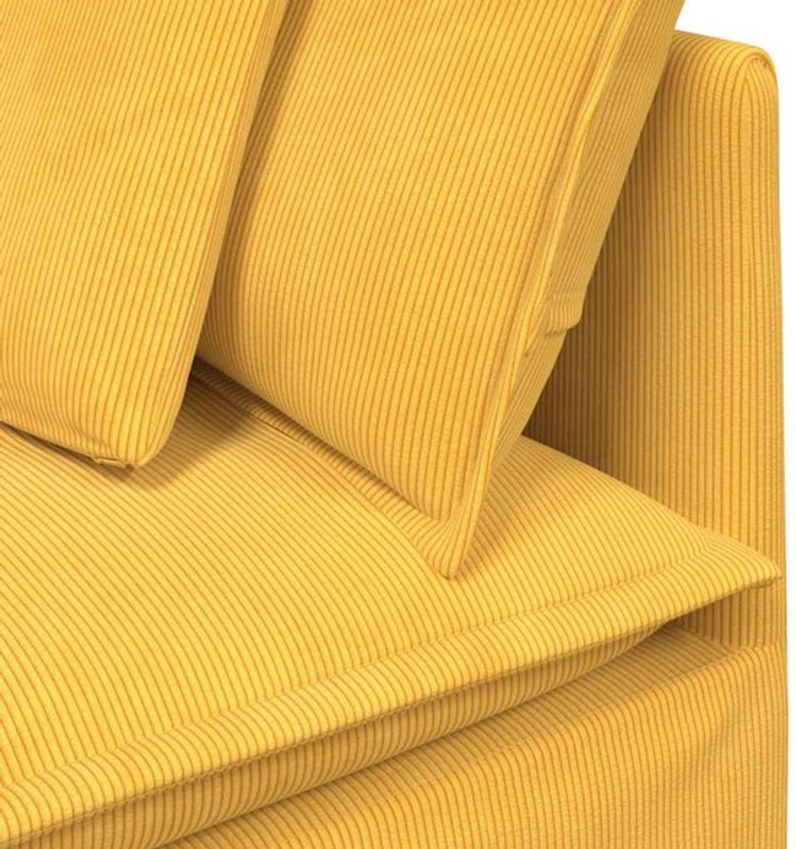 Modulaire Bank – Hoekbank – Sofa – Zithoek – Modulair Meubel – Lichtgeel – Corduroy Polyes