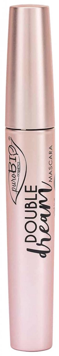 PuroBio Double Dream Mascara Bruin – Biologische Mascara voor Krul, Volume en Definitie - 02 Bruin 10 ml