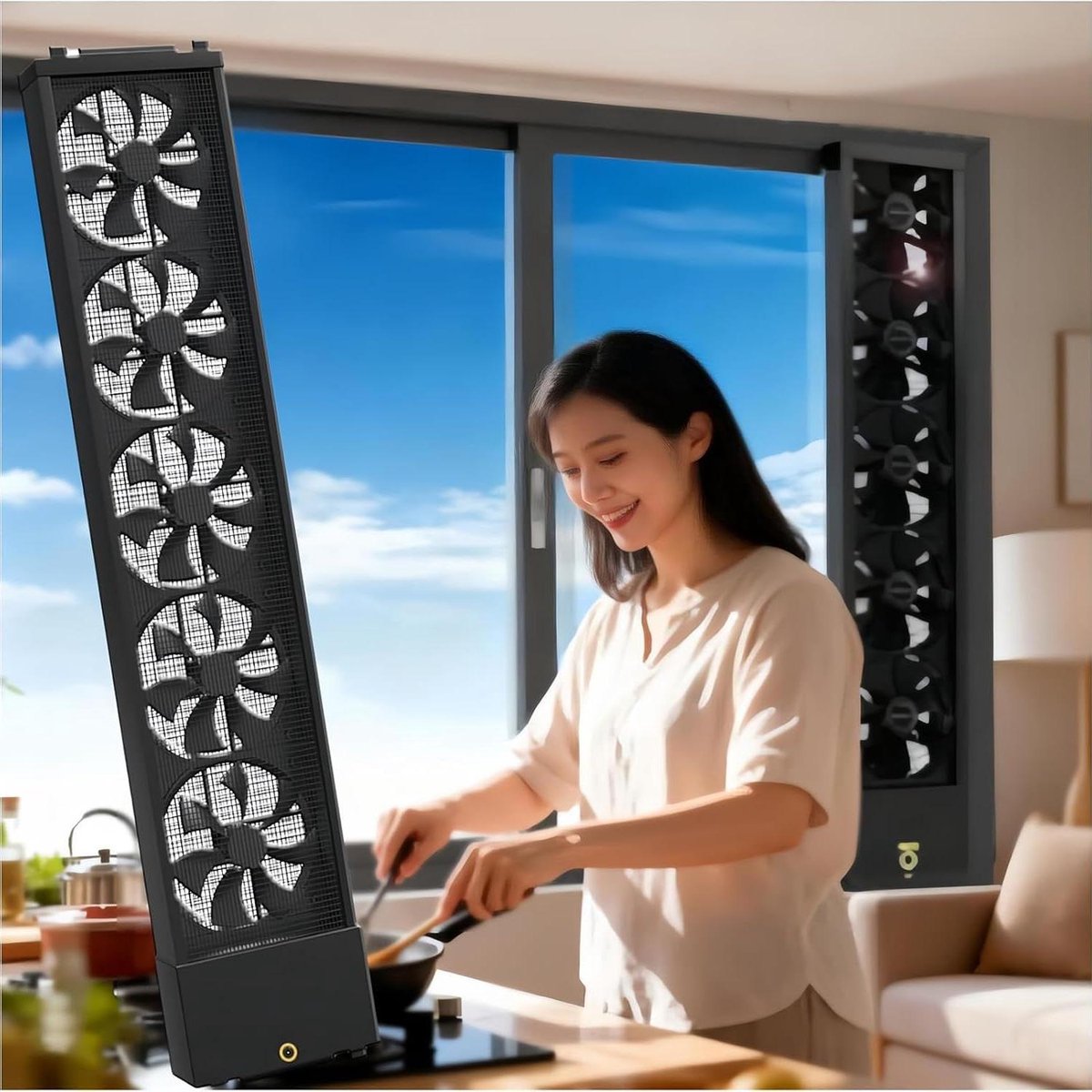 Raamafzuigventilator - Stille ventilator - Luchtkwaliteit verbeteren - Traploze snelheidsr