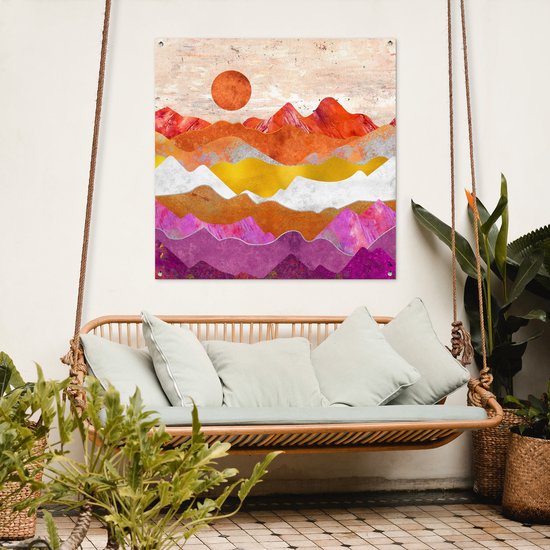 Torchon de jardin Lesbian - Or - Marbre - 100x100 cm