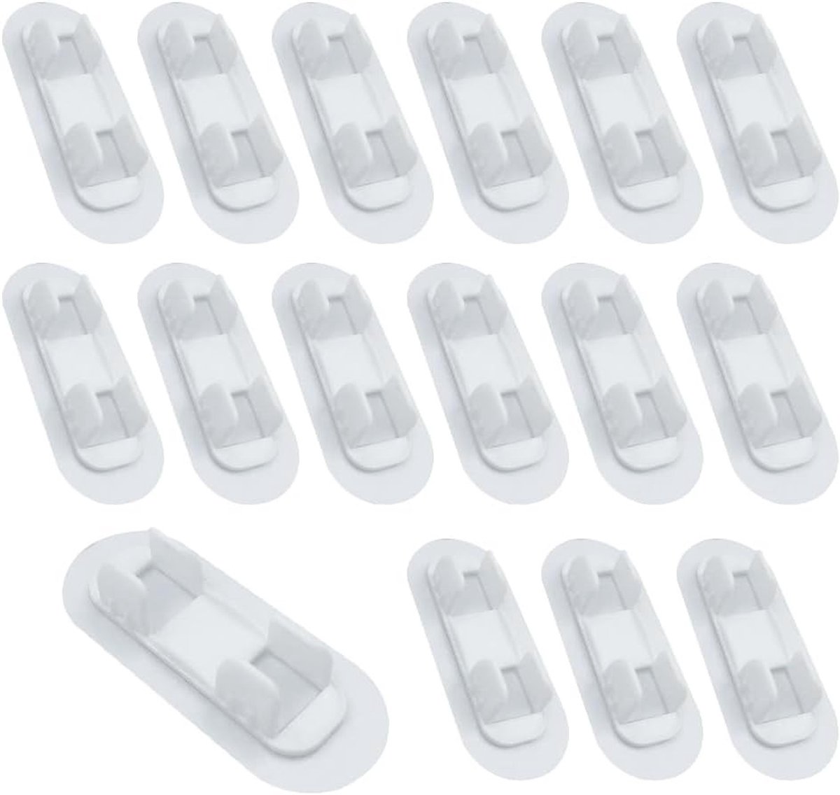 16 Stuks Zelfklevende Buisbeugels 13-16mm voor Bevestiging van Slangen, Geschikt voor Water, Gas en Tuinaccessoires