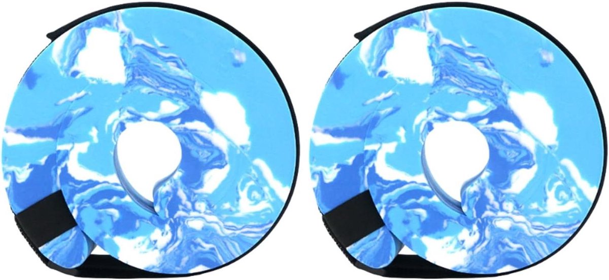 Zwembandjes - Water Aerobics Riem - Water Training - Verstelbare Elastische Riem - 190g - Blauw en wit