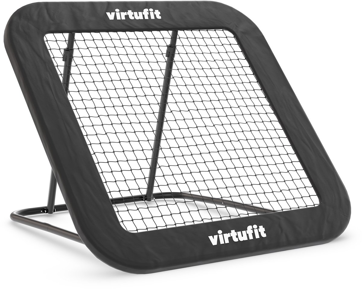VirtuFit Verstelbare Rebounder Pro - Kickback - 124 x 124 cm - Voetbal Rebounder - Tchouck - Rebounder Trampoline - Inclusief Grondankers - Verstelbaar Voor Verschillende Intensiteitsniveaus - Makkelijk Op Te Bergen - Geschikt Voor Binnen- en Buiten — afbeelding 9
