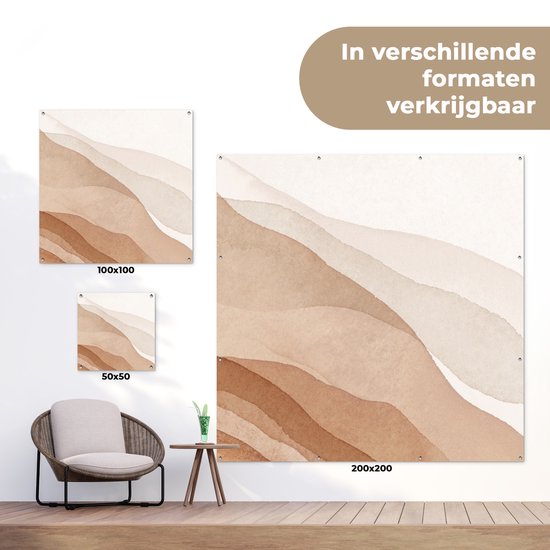 Affiche de Jardin Aquarelle - Berg - Abstrait - 200x200 cm
