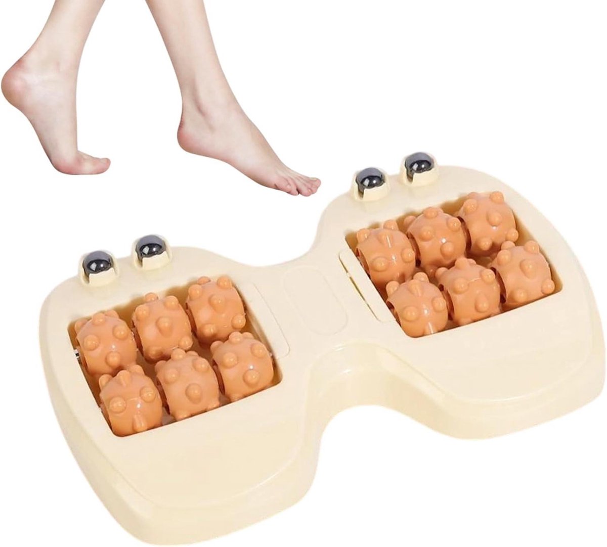 Voetmassage Roller - Voetroller Massageapparaat - Voetontspanning Bevorderen - Met Magnetische Kralen - 29 x 15 x 4 cm