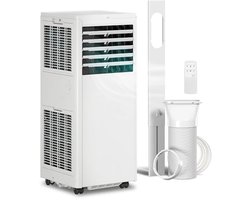 4-in-1 Mobiele Airco - Draagbare Airconditioner - 4-in-1 Koelen, Ontvochtiger, Ventilator & Slaapstand - 7000 BTU - voor 20-30 m² - met Afstandsbediening & Timer - 55 dB - Wit