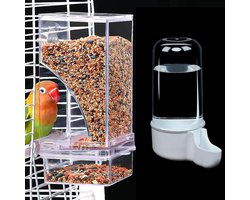 Automatische Vogelvoederdispenser voor Volière met Trespool voor Kanaries, Parkieten en Exotische Vogels