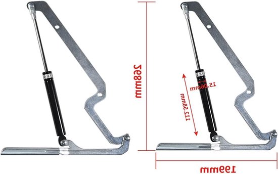 Gasveer voor Vuilnisbak Geschikt voor Keter Max Arc Ace Elite en Premier XL Vervangingsonderdeel 140N (Set van 2) - Duurzaam, Betrouwbaar en Eenvoudig te Installeren — afbeelding 4