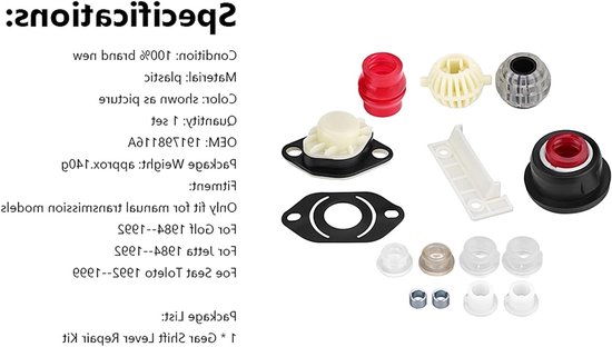 Vw Mk3 Golf Handmatige Transmissie Modellen Versnellingspook Reparatieset - Jetta - Seat Toledo - 191798116A van Merkloos	 — afbeelding 2