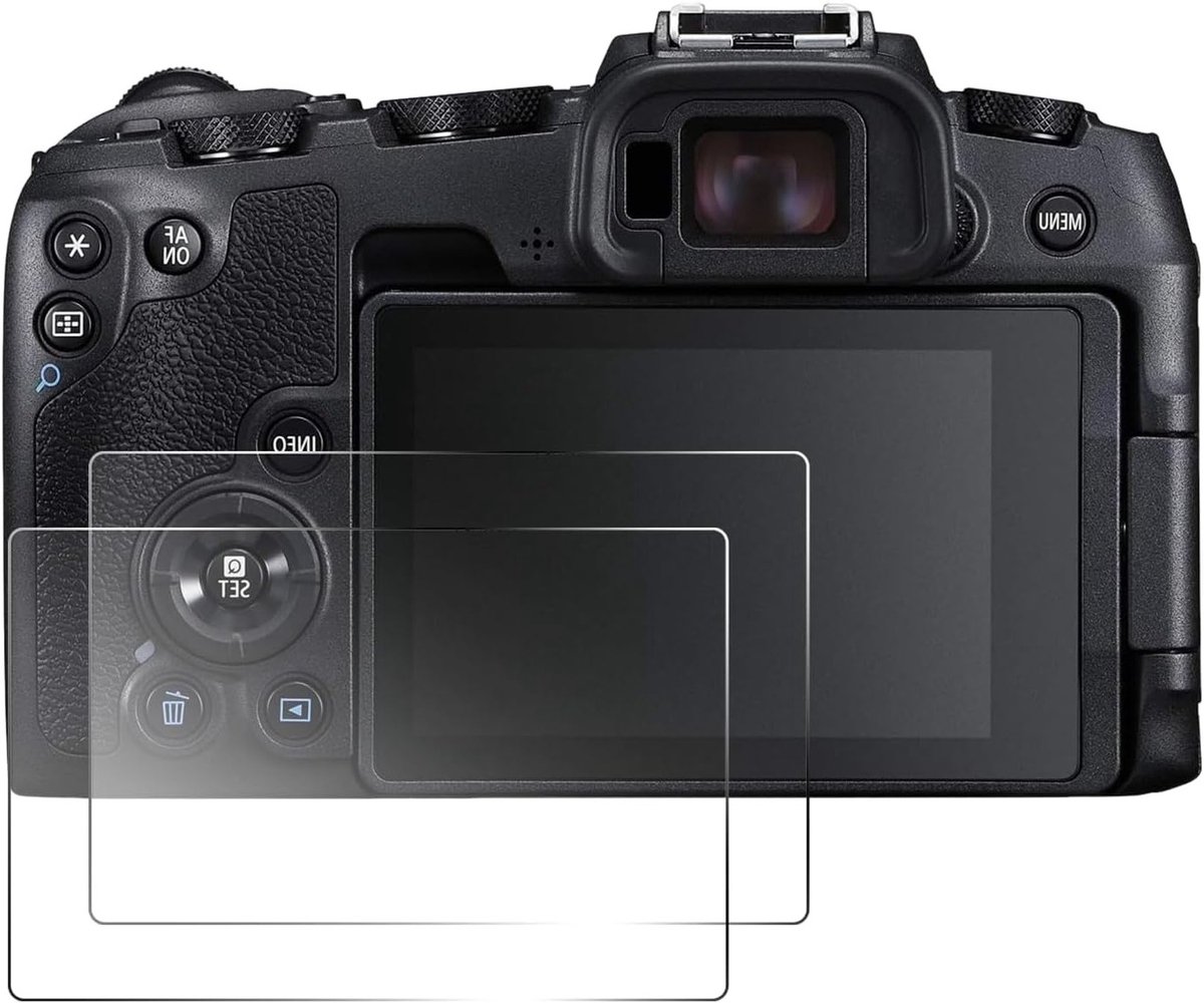 Schermbeschermer voor Canon EOS RP-camera, 0,26 mm gehard glas, anti-kras, vingerafdrukbestendig, perfect voor fotografie en dagelijks gebruik, 2 stuks