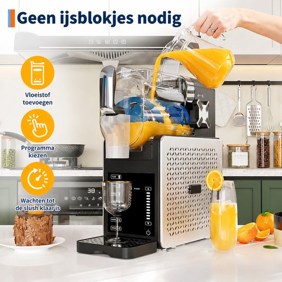 Lifero Slushmachine - IJsdrankjes - Slush Puppy - Frozen Drink Maker - Slushy Machine 1,9L - Milkshake - Cocktail - 15-60 Minuten van Merkloos — afbeelding 3