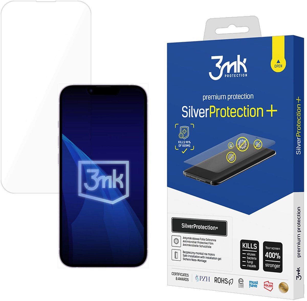 3Mk Silverprotection+ Film En Gehard Glas Voor Apple Iphone 16E Met Bescherming