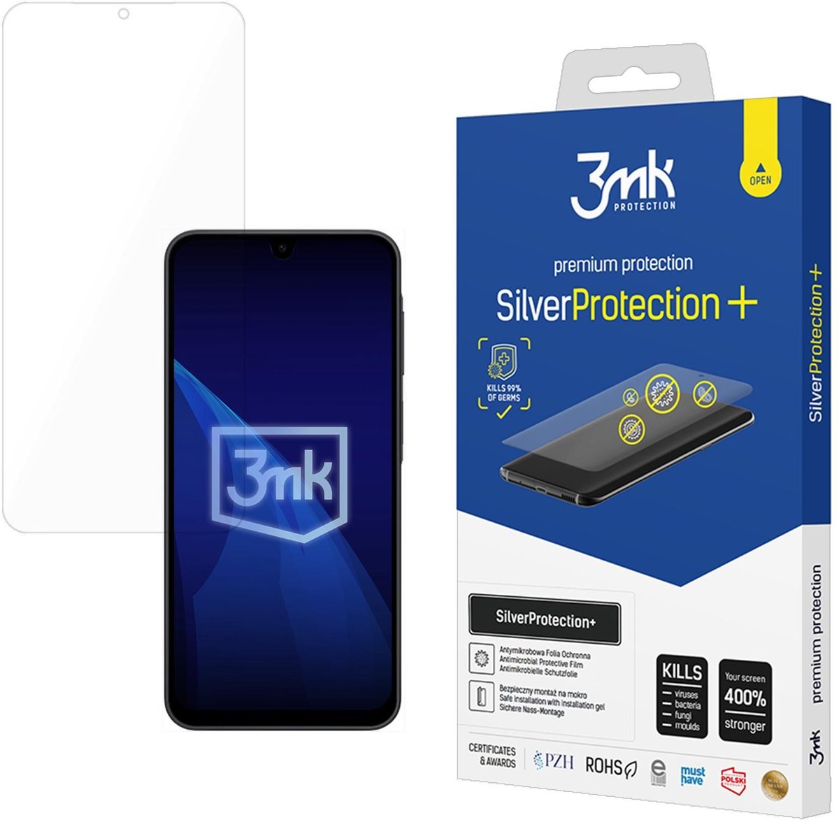 3Mk Gehard Glazen Beschermfolie Voor Samsung Galaxy A17 5G Silverprotection Plus