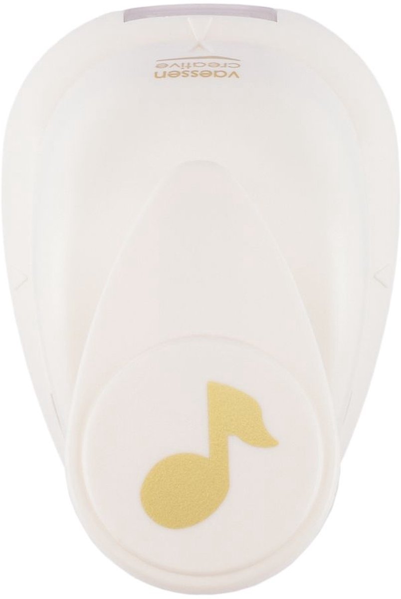 Vaessen Creative Pons - Figuurpons - Muzieknoot - 1,4 x 1,5 cm