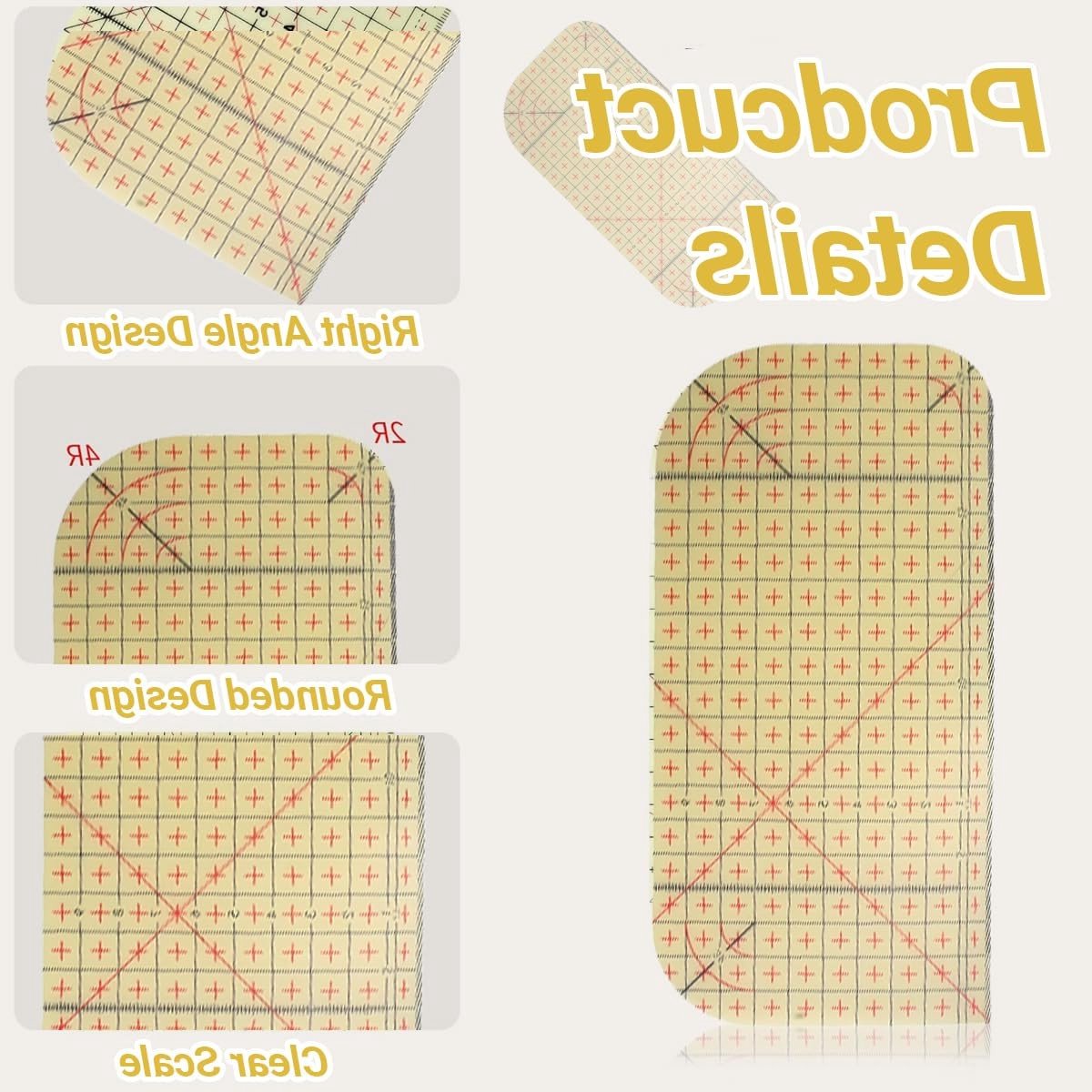 Hittebestendige Strijkslang 10 x 20 cm voor Naairegels, Ideaal voor Strijken, Meten en DIY-projecten