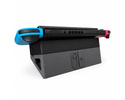 Horizontale Dock Adapter Geschikt voor Originele Nintendo Switch Dock – Flip Dock – Ruimtebesparend Design – Grijs