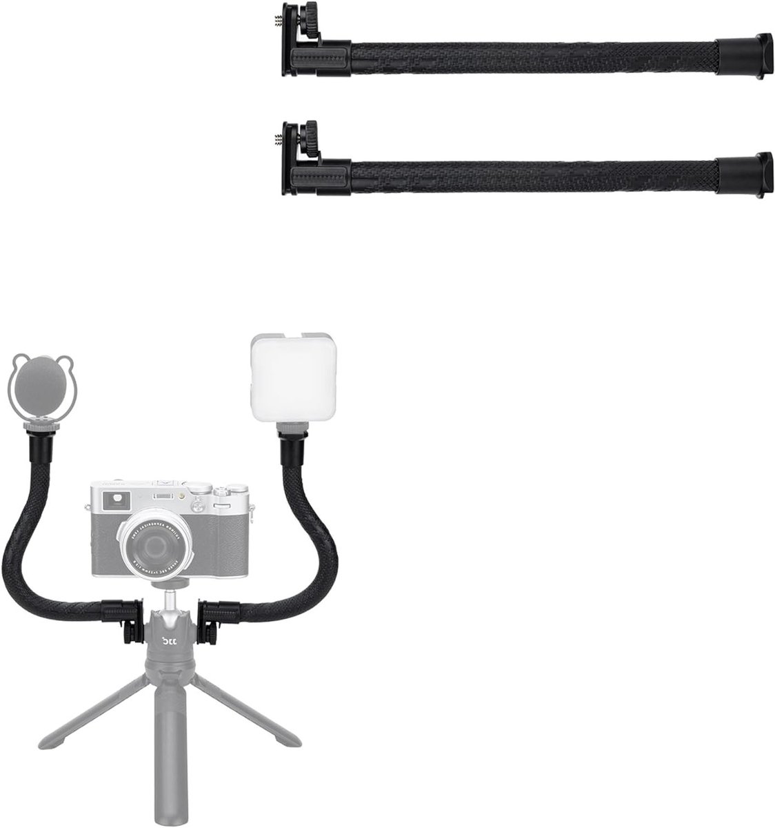 Verlengarm met koude schoen voor camera's, ideaal voor fotografie en videoproductie, 28.2 cm lang
