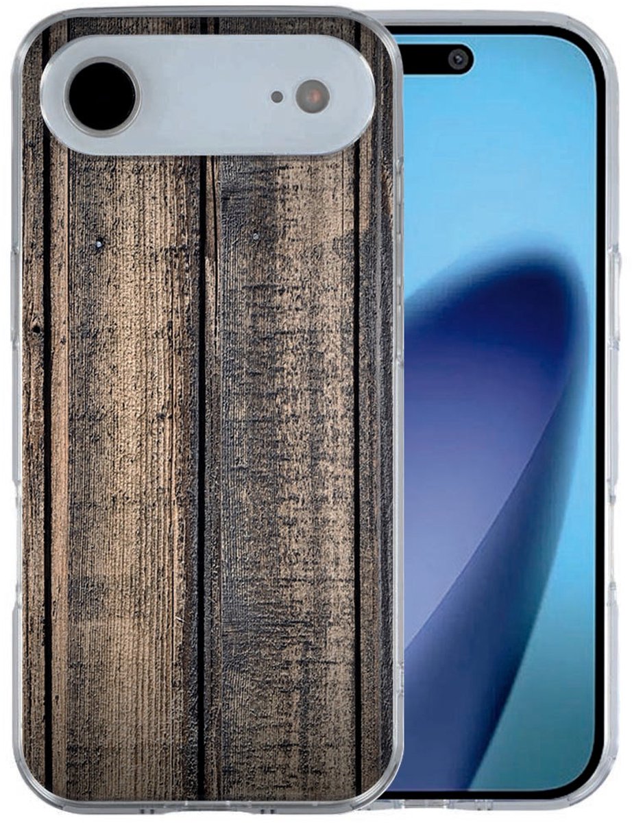 iPhone Air siliconen hoesje Steigerhout