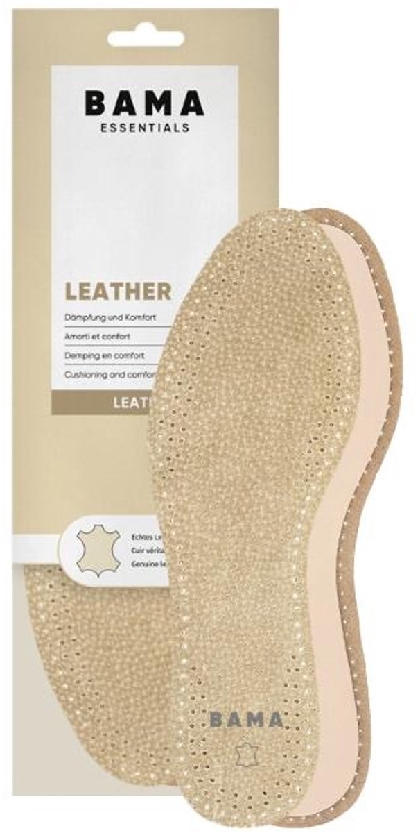 Bama Leather inlegzool – luxe leren zooltje met geurcontrole maat 40-41