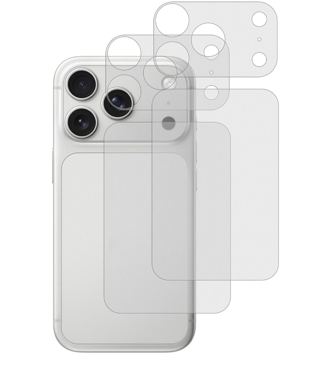 Dailygoods - Achterkantbeschermer voor iPhone 17 Pro Max, Krasbestendig en Flexibel