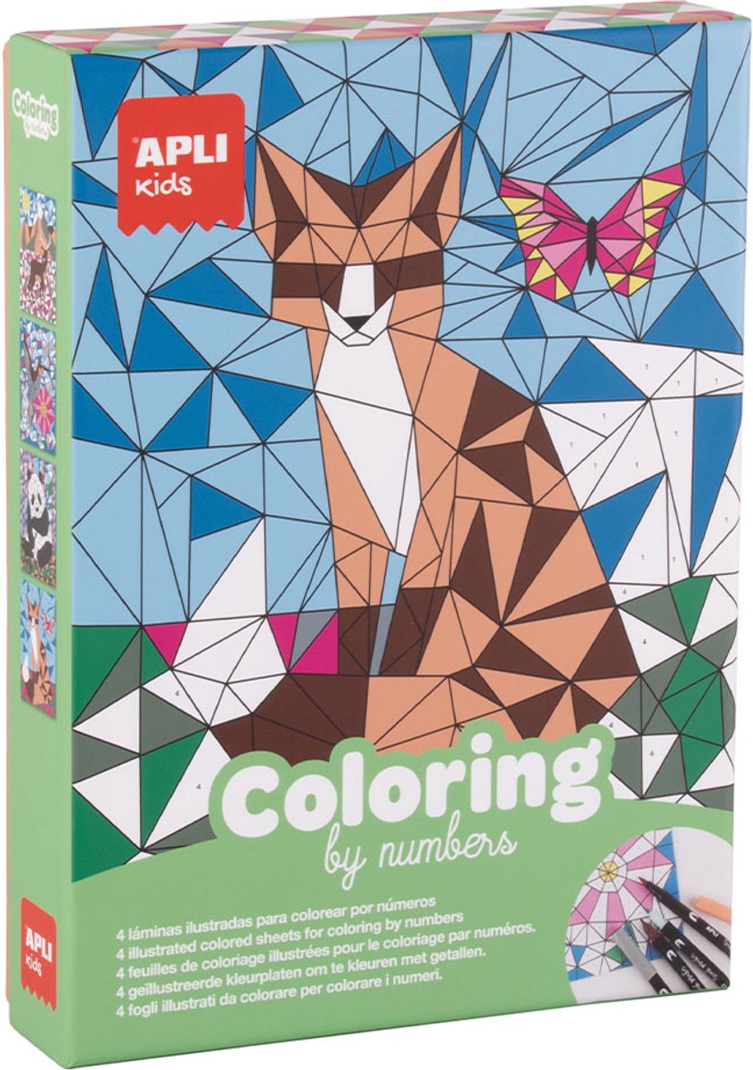 Apli Kleuren Op Nummers Set