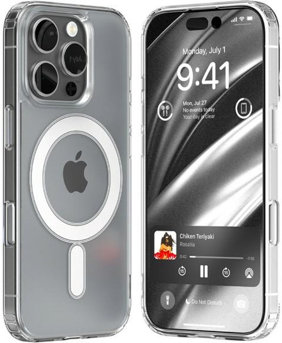 Mercury Hoesje Voor Magsafe Jelhard Voor Iphone 16 Pro 6.3 Bescherming Transparant