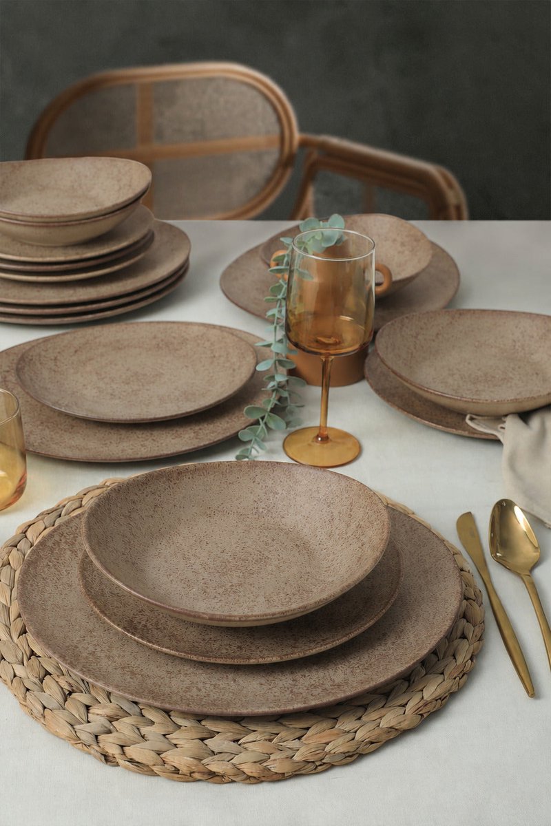 Keramika Serviesset - Stella - 18 delig - 6 persoons - Stoneware