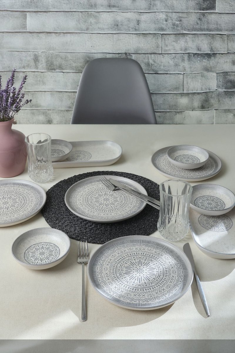 Keramika Serviesset - Stone - 10 delig - 4 persoons - Stoneware