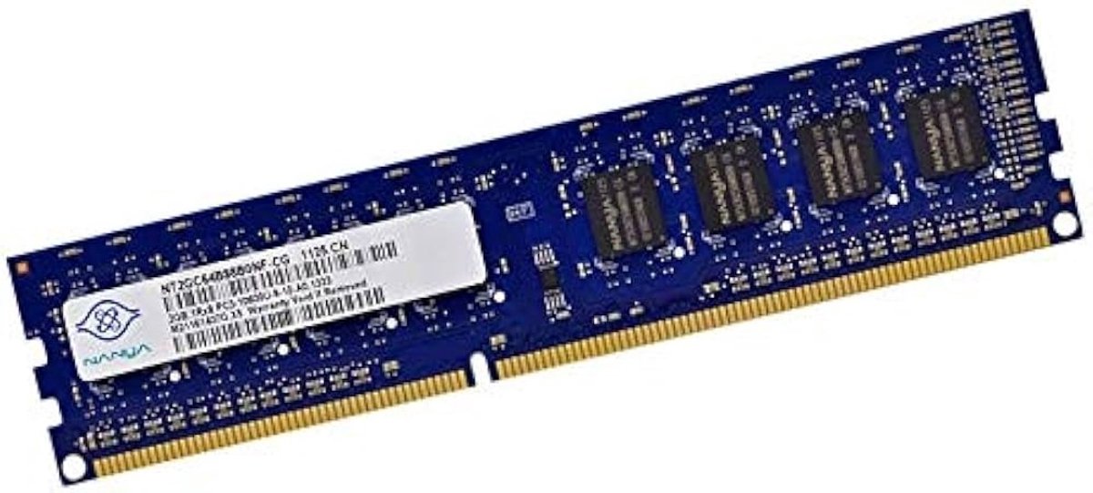Nanya NT2GC64B88B0NF-CG 2GB DDR3 1333MHz PC3-10600 CL9 240-Pin UDIMM Desktop Geheugen Module Non-ECC Unbuffered RAM