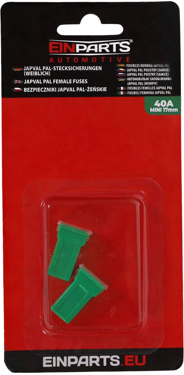Einparts Automotive Jcase Japval Zekeringen Voor Voertuigen 40A Set Van 2 Stuks