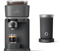 Philips Baristina + Melkopschuimer Bundel - BAR303/60 - Espressomachine - Pistonmachine - Zwart