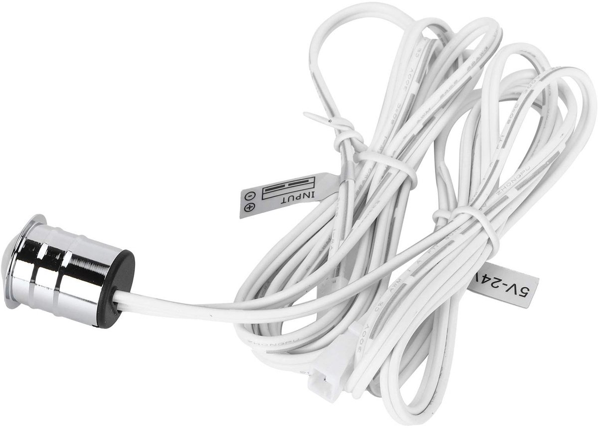 Dailygoods - Dailygoody - Bewegingssensor - Infrarood - Eenvoudige installatie - Grijs - Geschikt voor verlichting - Voor binnen- en buitentoepassingen - Model Yus.