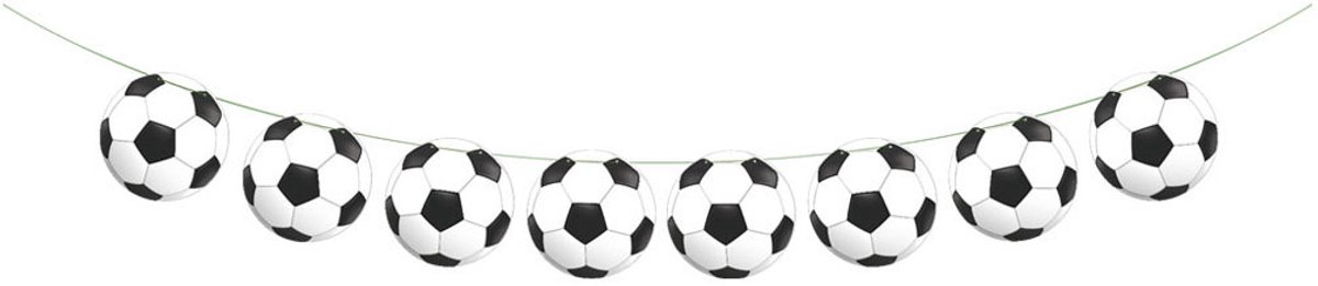 Papieren Vlaggenlijn Voetbal - 2m