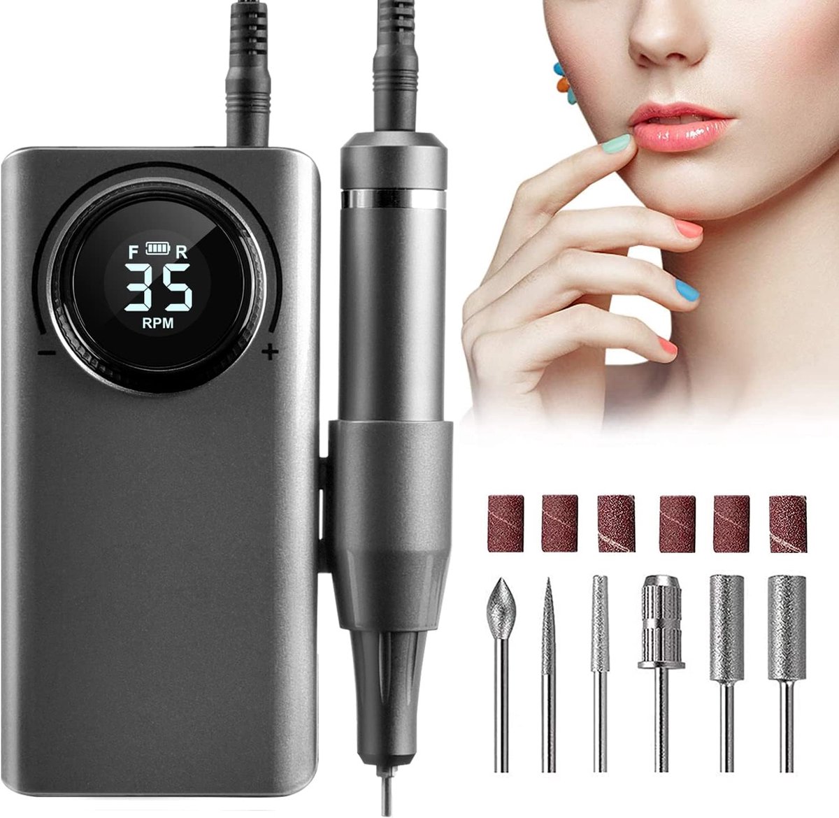 Nagelvijl elektrische- Nagelfrees - Manicure & pedicure - Verzorgingsroutine
