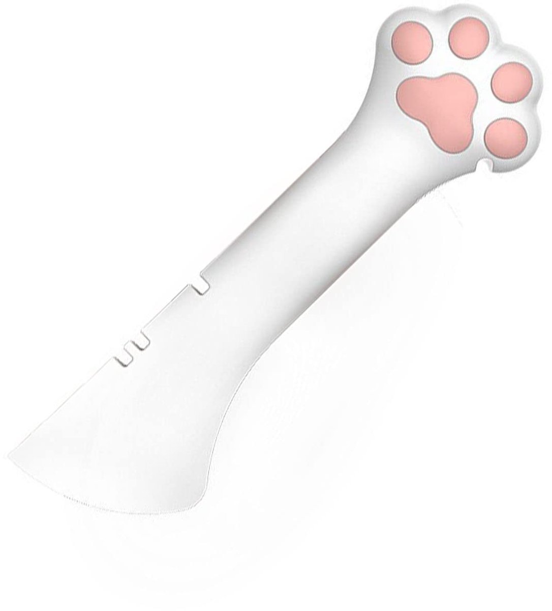 Dailygoods - Innovra - Dailygoody - Cat Jar Opener - Multifunctionele Blikopener - Wit - Ingeblikte Lepel - Gemakkelijk te Reinigen - Geschikt voor Huisdieren