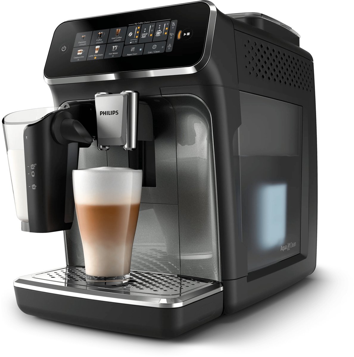 Philips 3300 Series - Espressomachine - 5 Warme & Koude Dranken - LatteGo Melksysteem - 40% Stiller - AquaClean Filter - Volautomatisch - Zwart & Zilver - Koffiemachine met bonen - EP3349/70 – foto 5