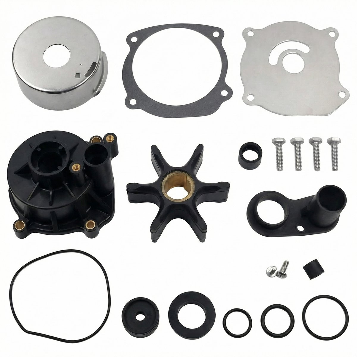 TEKROA® Buitenboordmotoren Water Pomp Impeller - Boottoebehoren - Reparatieset voor waterpomp van buitenboordmotor 75-250 pk 435929 18-3315-2