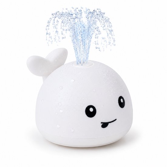 Cliste Mini de Badwalvis - Badspeelgoed - Lichtjes - Vis Spuit Water - Badspeeltjes - Voor in bad - Fish Spray Water - Wit - bad walvis - Waterspeelgoed - Speelgoed - Fish Bath Toy - Baby Badspeelgoed van Merkloos — afbeelding 2
