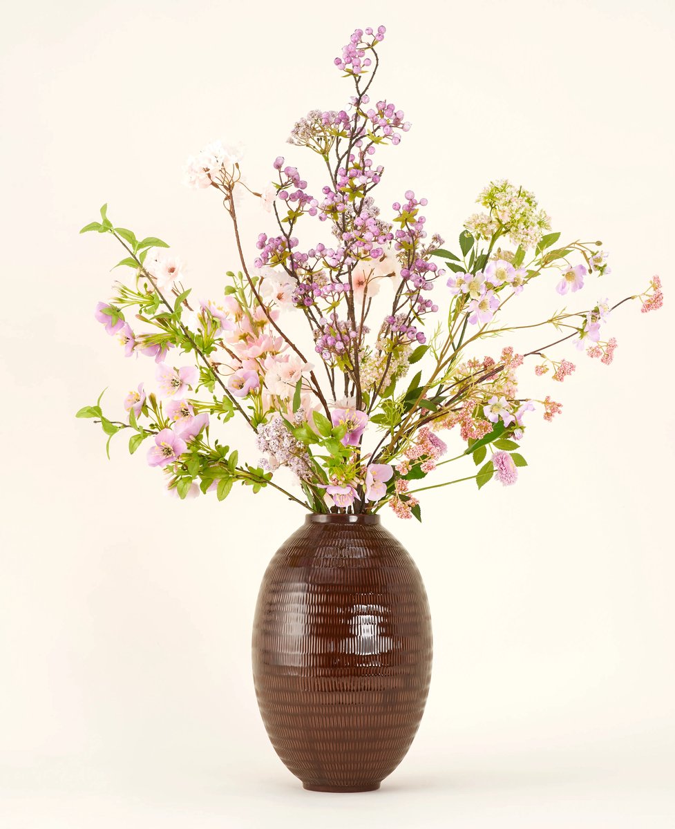 Easyplants | Zijden kunstbloemen boeket Lilac | Zijde | Nepbloemen | Peach, Bordeaux, Roze, Fuchsia | Onderhoudsvrij | Kant-en-klaar