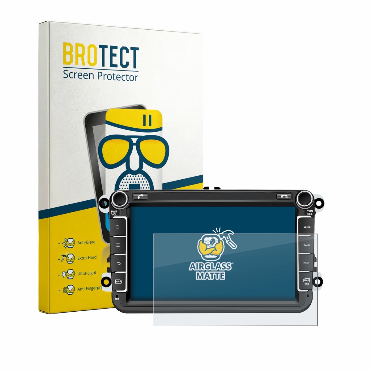 BROTECT - Screenprotector voor M.I.C. AV8V7-Ultra - Folie Beschermfolie Beschermglas matte