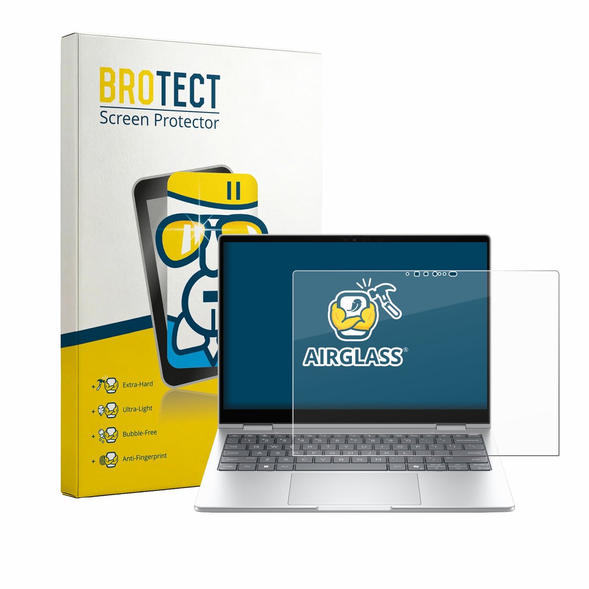 Screenprotector voor HP EliteBook 8 Flip G2i 13" Beschermglas transparant