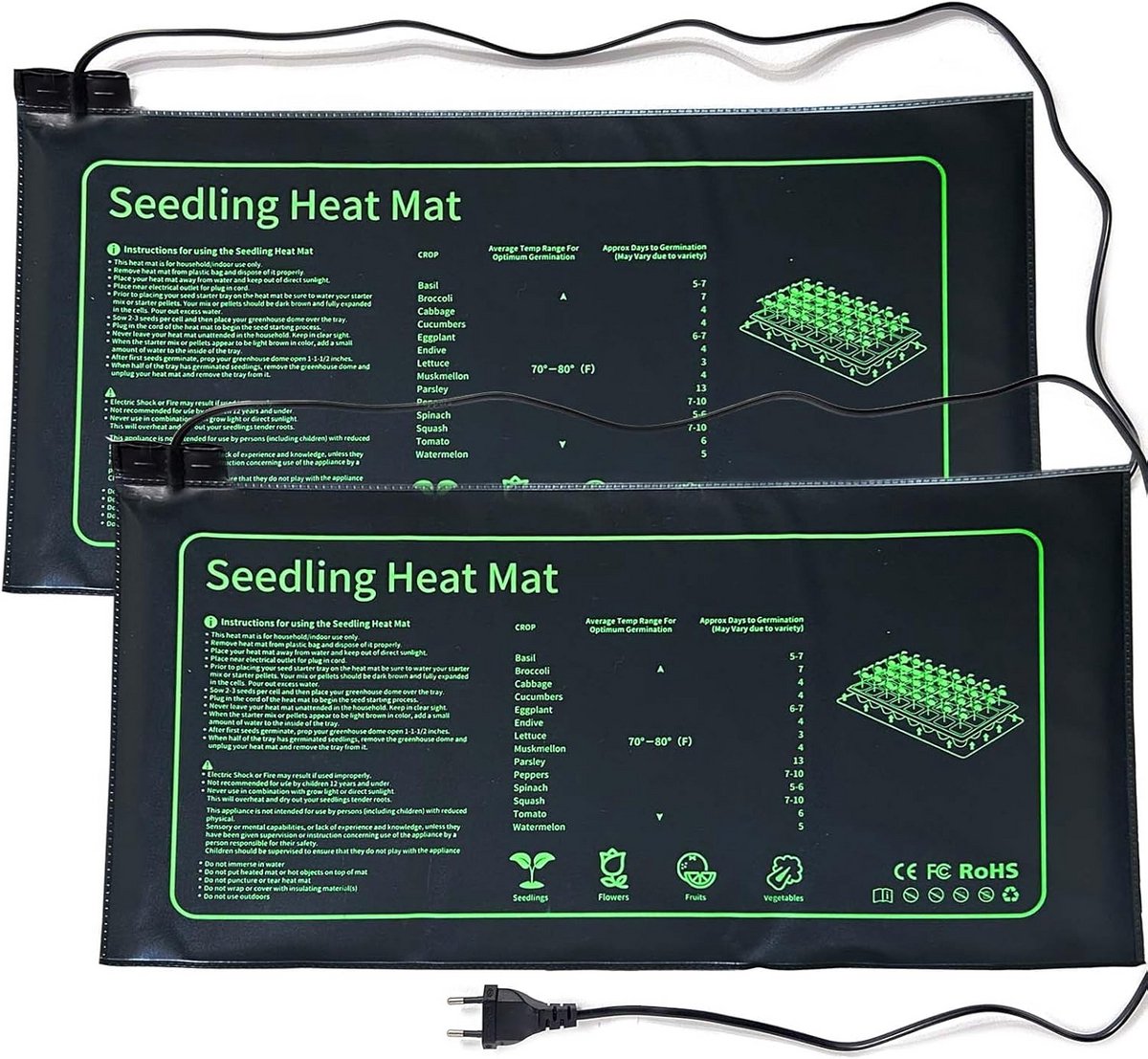 Warmtemat Planten - Waterdicht – Kweekmat Zaailingen