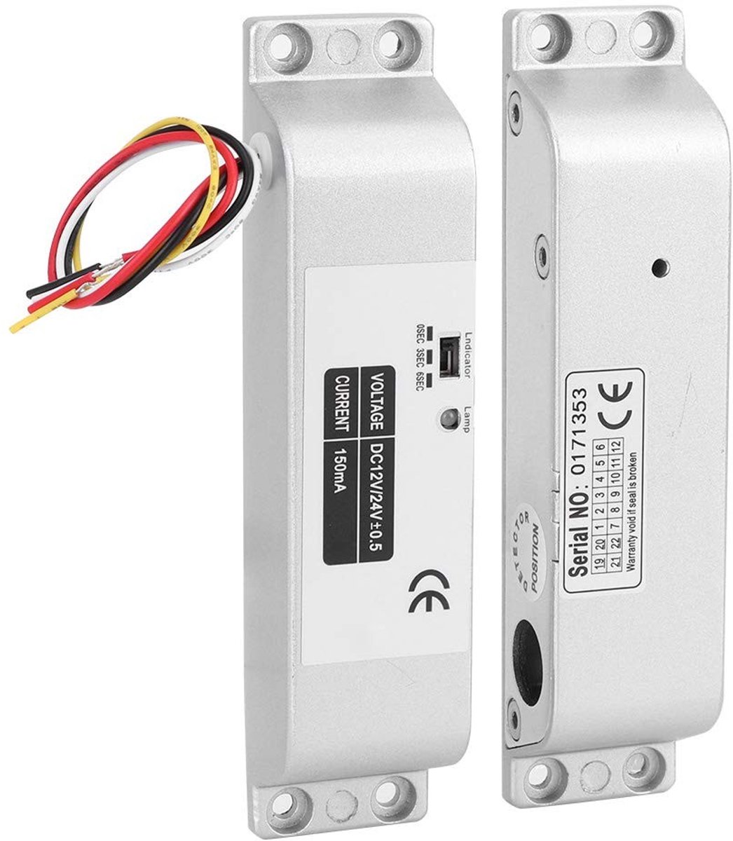 Dailygoods - Dailygoody - Elektrisch valboutslot - Magnetisch deurslot - Eenvoudig aan te brengen - DC12V/24V - Toegangscontrolesysteem - Veiligheidsoplossing - Ge...