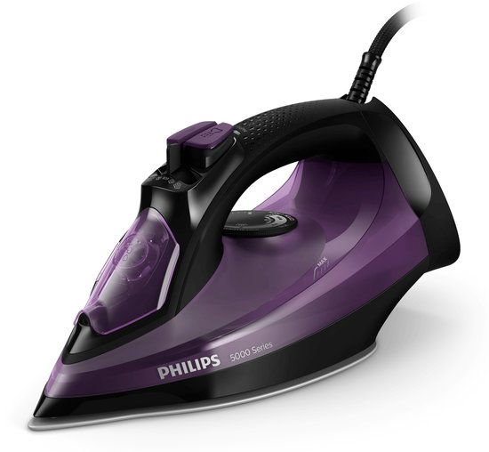 Philips DST5030/80 – Stoomstrijkijzer 5000-serie – 2400 W – Continue stoomproductie 45 g/min – stoomstoot 180 g – SteamGlide Plus-zoolplaat