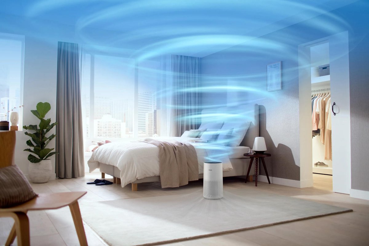 Philips 1000i Series AC1715/10 - Luchtreiniger met HEPA Filter voor Middelgrote Ruimten - 300 m³/u - Wit - App Connected thumbnail 2