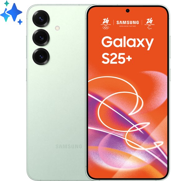 Samsung Galaxy S25+ 17 cm (6.7″) Dual SIM Android 15 5G USB Type-C 12 GB 512 GB 4900 mAh Muntkleur