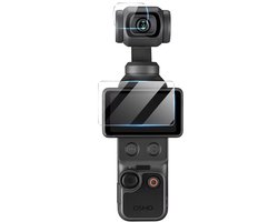 Screenprotectors geschikt voor DJI Osmo Pocket 4 - Tempered Glass Screenprotectors – 1x LCD & 1x Lens – Bescherming geschikt voor DJI Osmo Pocket 4 LCD & Lens – 9H Gehard Glas – Complete Set – TechDefend