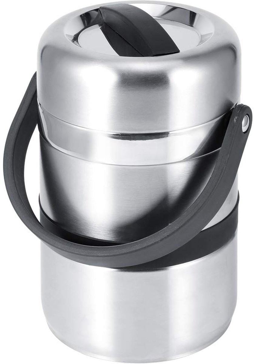 Dailygoody - Thermische lunchbox - Geïsoleerde voedselcontainer - 1,8 l - Roestvrij staal - Perfect voor school of kantoor - Ideaal voor buitenactivit