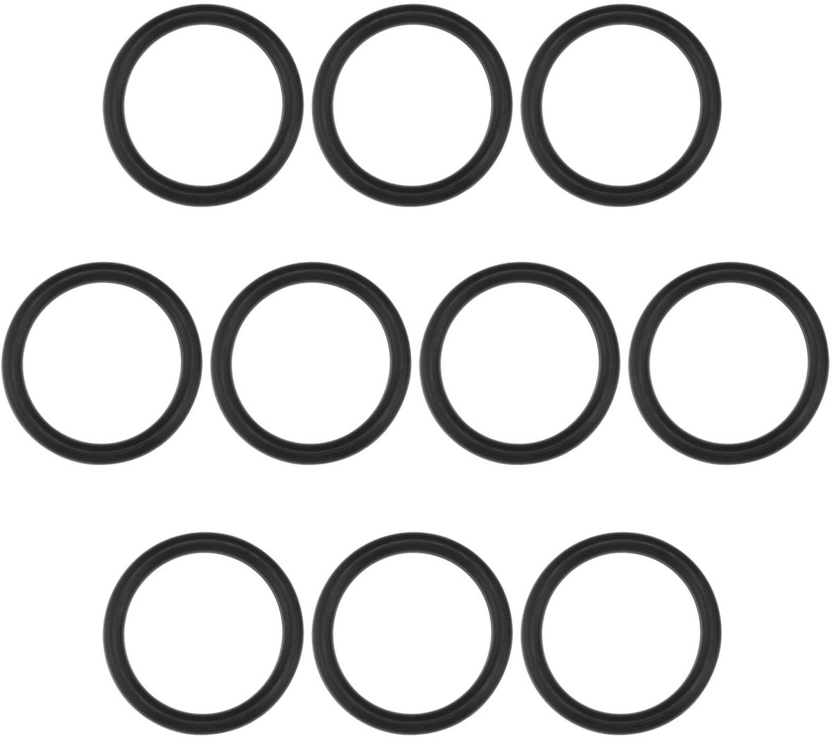 Dailygoods - Dailygoody - Druksproeier O-ring - Rubber Afdichting - 10 Stuks - Zwart - Geschikt voor Prima en Primex - 38mm ID - 48mm OD